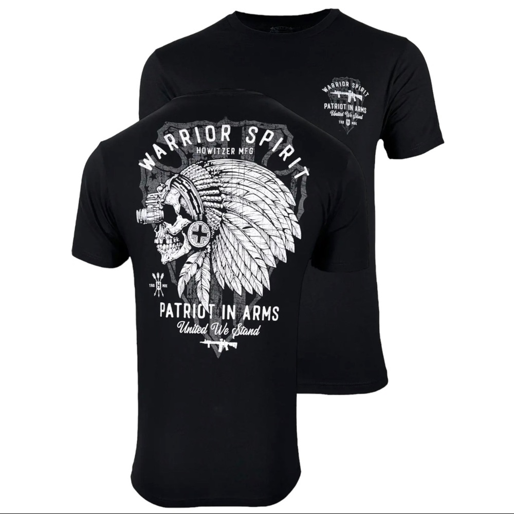 Howitzer Style Men's T-Shirt Patriot Warrior Military Grunt MFG